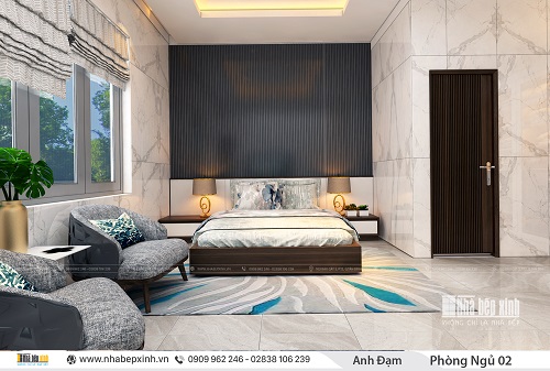Phòng ngủ với thiết kế nội thất tinh tế - NBX262